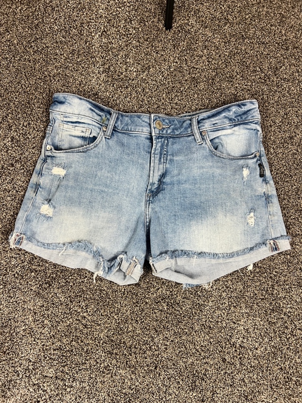 Silver Boyfriend Shorts Sz 31